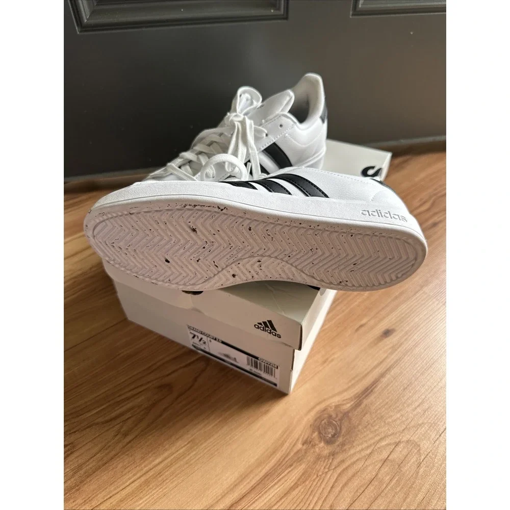 adidas Grand Court 2.0 Women's Sneakers Size 7.5 White Black GW9214 - Picture 3 of 6